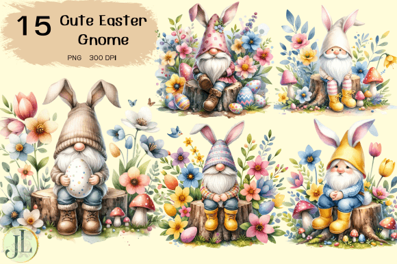 Download Cute Easter Gnome Sublimation Clipart - Easter gnome sublimation Collection