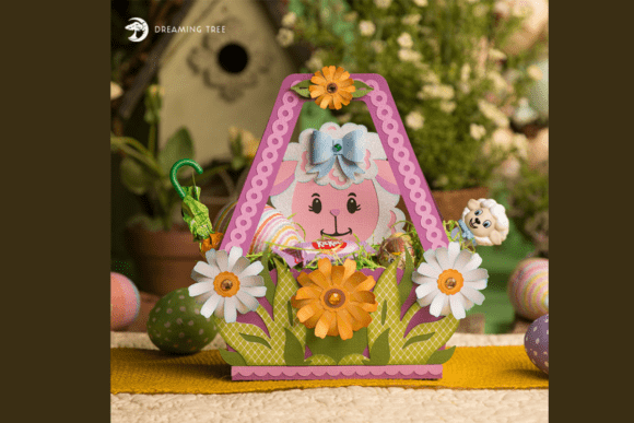 Download Little Lamb Easter Basket SVG - Easter basket svg Collection