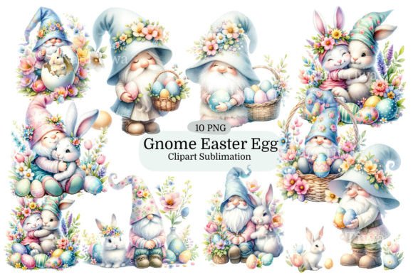 Download Cute Easter Gnome Sublimation Clipart - Easter gnome sublimation Collection