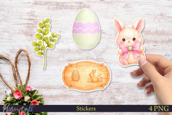 Download Cute Easter Bunny Stickers | Spring - Easter bunny stickers Collection
