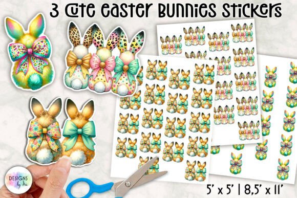 Download Cute Easter Bunny Stickers - Easter bunny stickers Collection