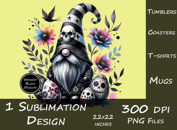 Download Cute Gothic Easter Gnome Sublimation Art - Easter gnome sublimation Collection