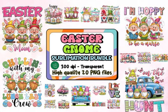 Download Easter Gnome Sublimation Bundle - Easter gnome sublimation Collection