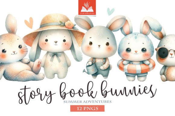 Download Watercolor Bunny Clipart. Summer PNG - Watercolor bunny Collection