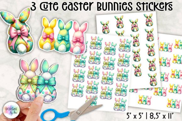 Download Cute Easter Bunny Stickers - Premium Bundle
